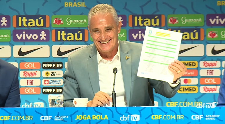 Tite divulga lista de convocados para a Seleção Brasileira para a Copa do Mundo do Catar