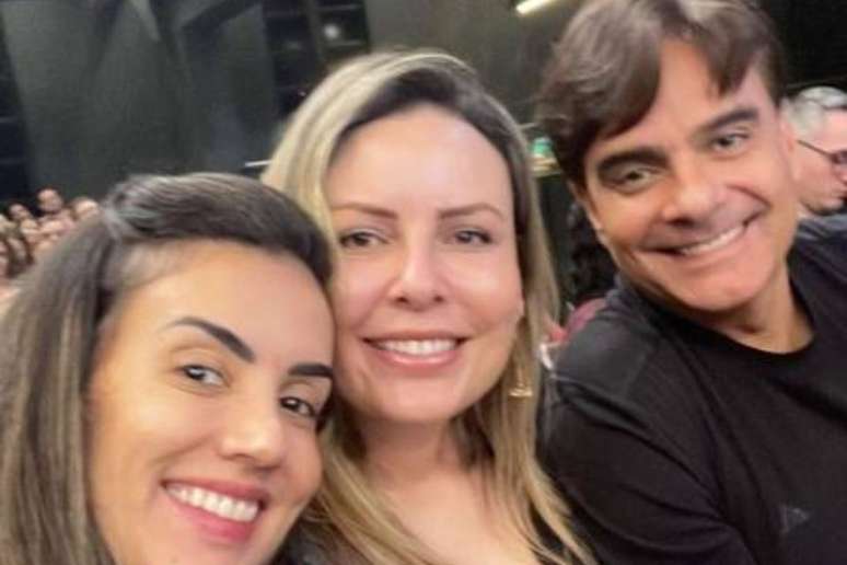 Guilherme de Pádua com a esposa e uma amiga, horas antes de morrer