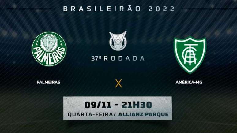 Palmeiras e América-MG se enfrentam na penúltima rodada do Brasileirão (Montagem LANCE!)