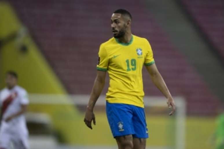 Matheus Cunha pela Seleção (Foto: Lucas Figueiredo/CBF)