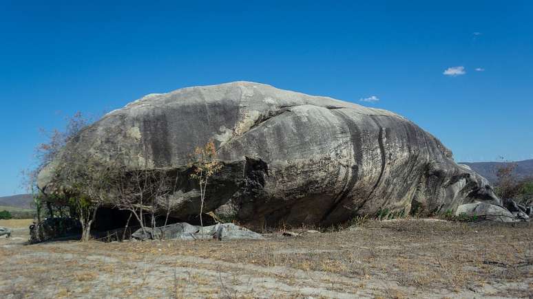 Algumas das amostras analisadas vieram da Pedra do Tubarão, em Pernambuco