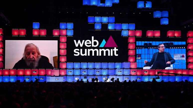 Noam Chomsky e Gary Marcus no Web Summit