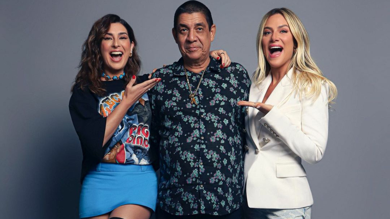 Fernanda Paes Leme, Zeca Pagodinho e Giovanna Ewbank 