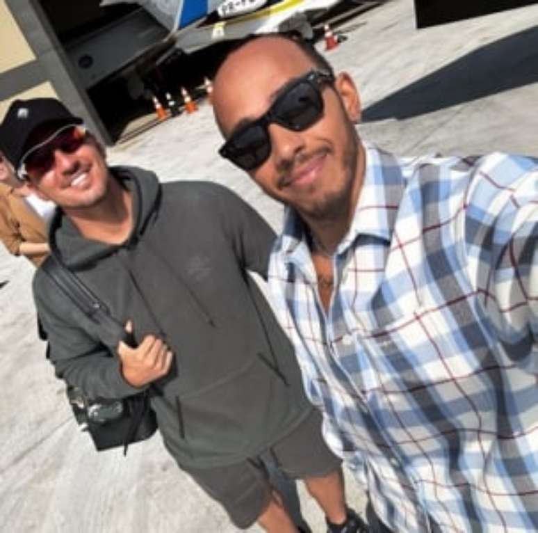Medina e Hamilton juntos (Reprodução/Instagram)