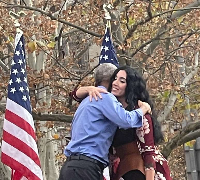 Barack Obama, na foto com Gisele, fez campanha para Fetterman