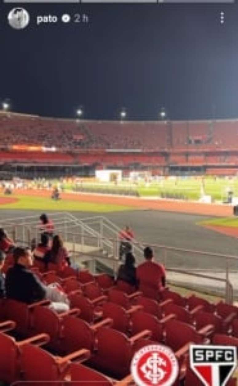 Postagem de Pato no Morumbi (Foto: Reprodução/ Alexandre Pato)