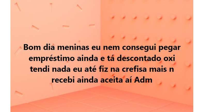 Benefici&aacute;ria relata ter o benef&iacute;cio descontado antes de receber o valor do empr&eacute;stimo