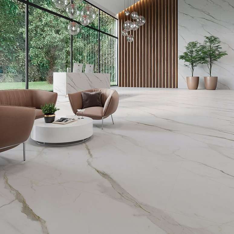 3. Ambiente Biancogres, Calacata, 120X120cm. Foto: Biancogres