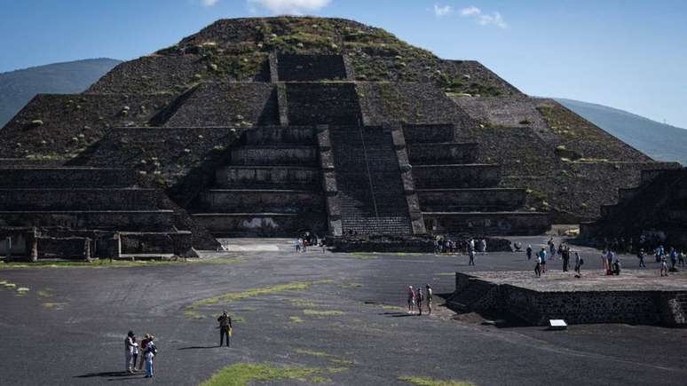 Ru&iacute;nas de Teotihuac&aacute;n, a 40km da Cidade do M&eacute;xico, formam uma parte da cultura milenar mexicana