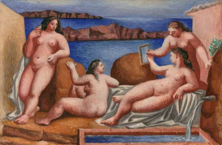Quatre baigneuses, de Picasso, foi vendido por US$3,4 milh&otilde;es