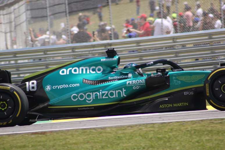 Lance Stroll foi punido em 10s na sprint em Interlagos e parte em 16º 