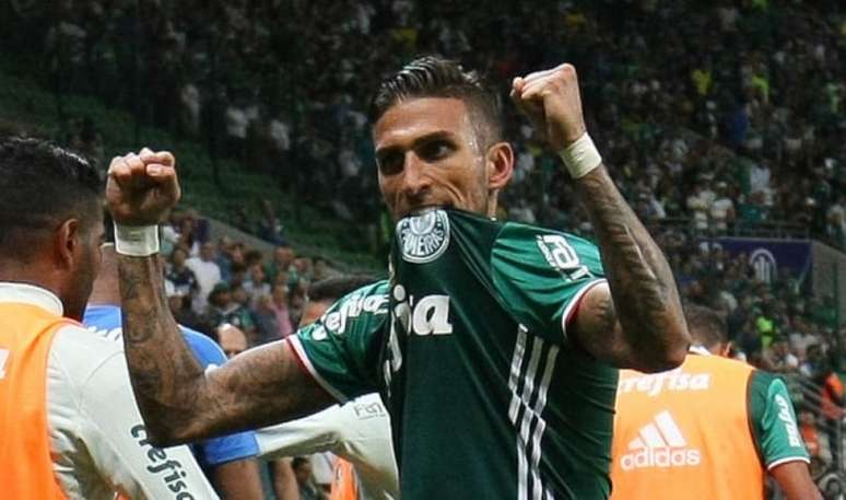 Rafael Marques foi campeão da Copa do Brasil em 2015 e Brasileiro em 2016 pelo Verdão (Foto: Cesar Greco/Palmeiras)