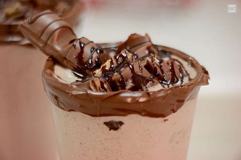 Milk-shake de Kinder Bueno com Nutella – Foto: Guia da Cozinha