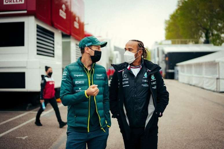 Lewis Hamilton e Sebastian Vettel 