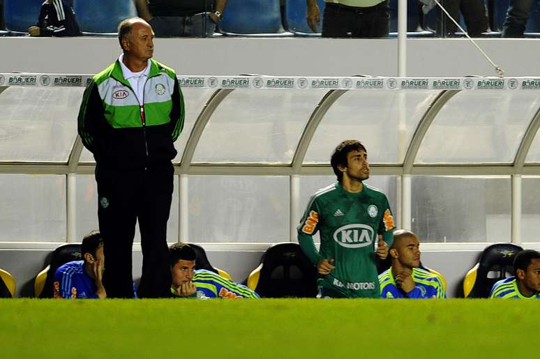 Felipão e Valdívia, pelo Palmeiras, em 2012