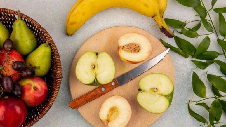 Variedade de frutas coloridas – Foto: Shutterstock