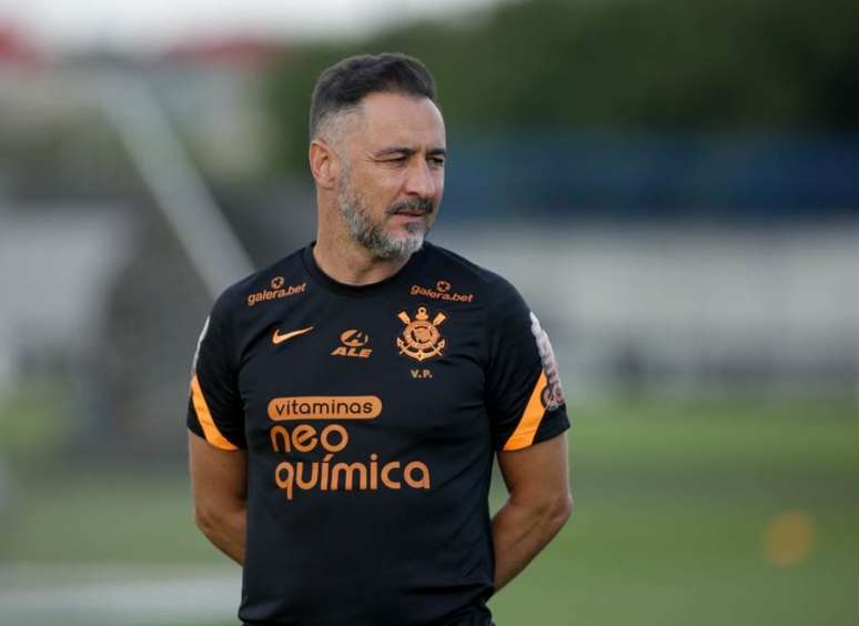 O técnico Vítor Pereira durante sua passagem pelo Corinthians (Foto: Rodrigo Coca/Ag.Corinthians)