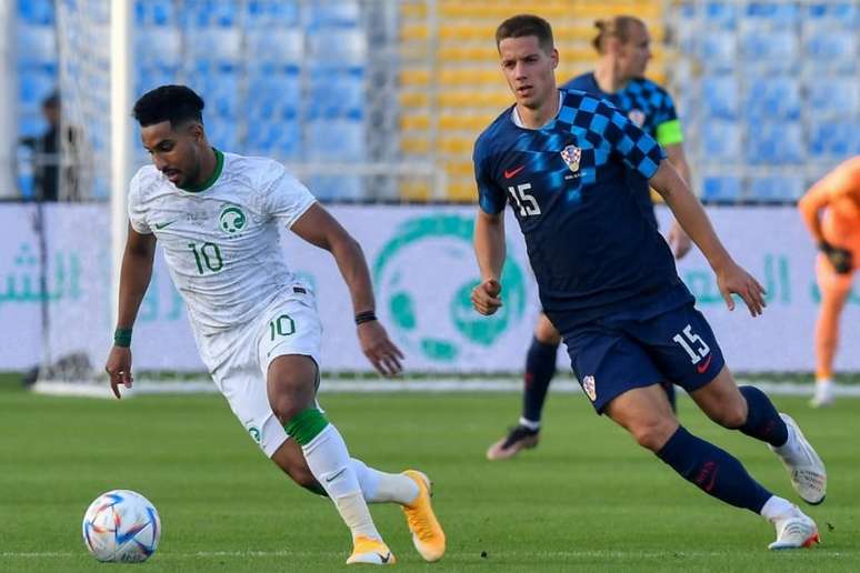 Arábia Saudita foi derrotada pela Croácia em último amistoso antes da Copa do Mundo (AFP)