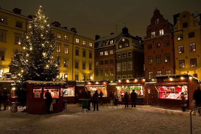 É Natal em Estocolmo.