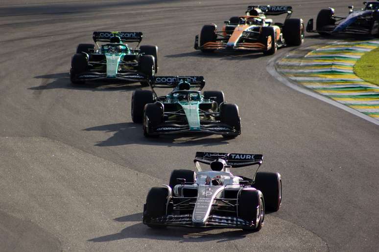 Pierre Gasly durante corrida sprint em São Paulo 