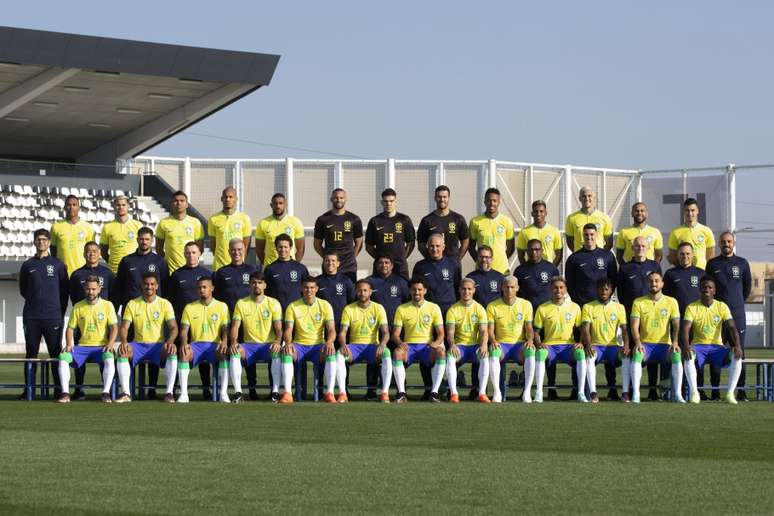 Foto oficial da Seleção Brasileira na Copa do Mundo Catar 2022