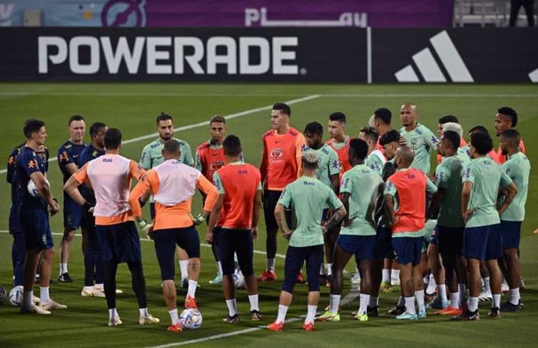 Seleção Brasileira em preparação para Copa do Mundo de 2022 (Foto: Nelson Almeida/AFP)