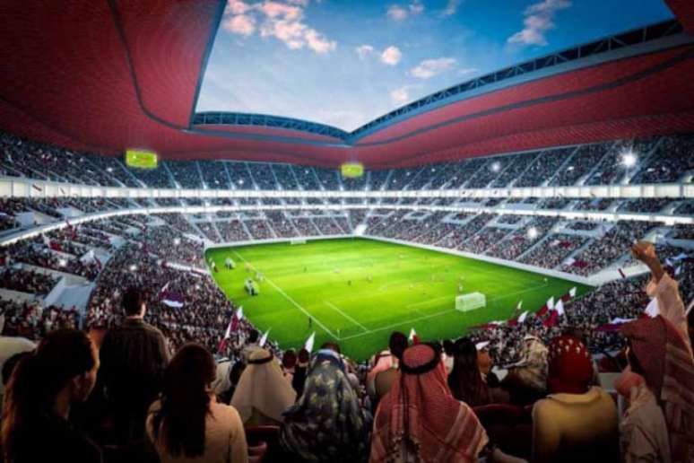 Estádio Al Bayt sediou a partida de estreia da Copa do Mundo 2022 entre Qatar e Equador (Foto: Divulgação)