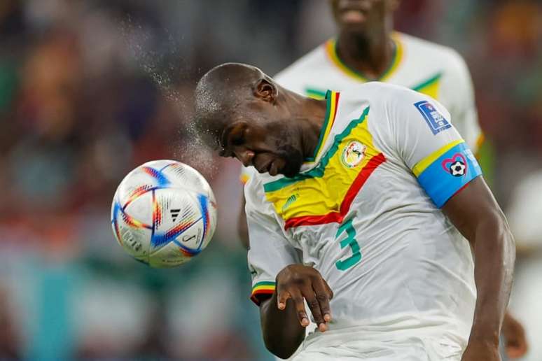 Senegal sofreu dois gols no fim e foi derrotado pela Holanda na Copa do Mundo (Foto: Odd ANDERSEN/AFP)