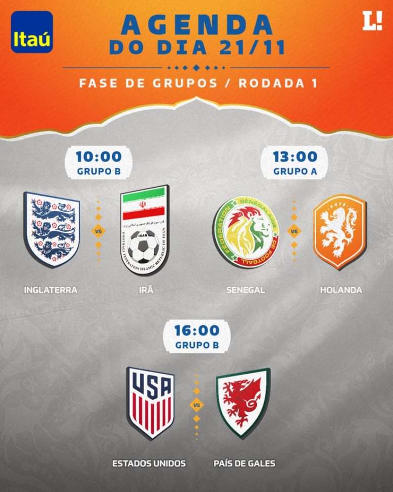 Copa do Mundo ao vivo: onde assistir aos jogos de hoje, segunda-feira, da  Copa do Mundo - Lance!