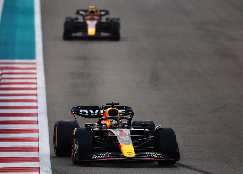 Max Verstappen durante o GP de Abu Dhabi 
