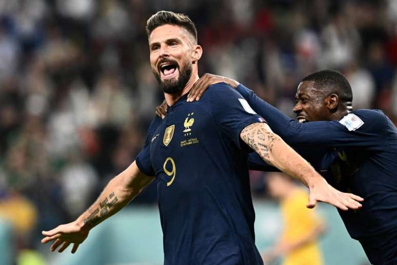 Giroud voltou a marcar em Copas e chegou a 50 gols pela França ( Foto: Jewel Samad / AFP)