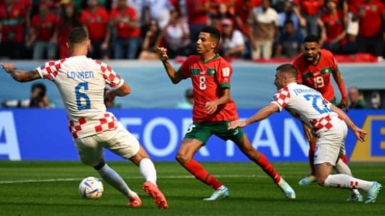 Marrocos x Croácia ficam no 0 a 0 na fase de grupos (Foto: Ozan Kose/AFP)