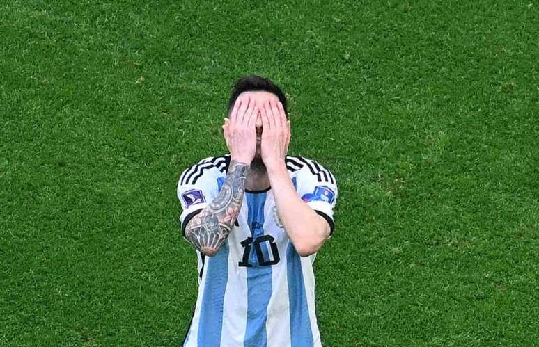 Messi marcou o único gol da Argentina (Antonin THUILLIER / AFP)