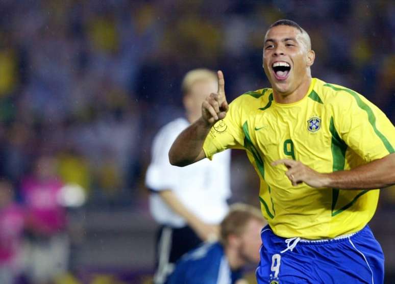 Ronaldo na final da Copa do Mundo de 2002 (Foto: PEDRO UGARTE / AFP)