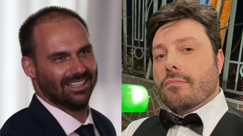 "Pare de chorar e vai trabalhar", diz Danilo Gentili para Eduardo Bolsonaro