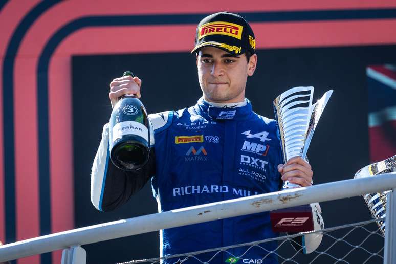 O p&oacute;dio de Collet em Monza 