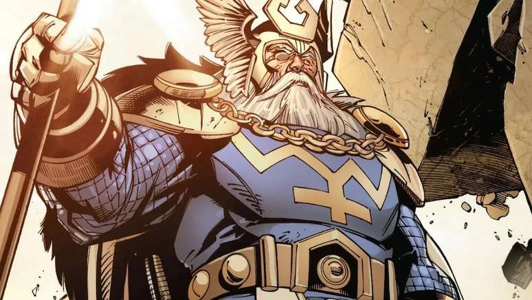 Odin mata Thor God of War Ragnarök 