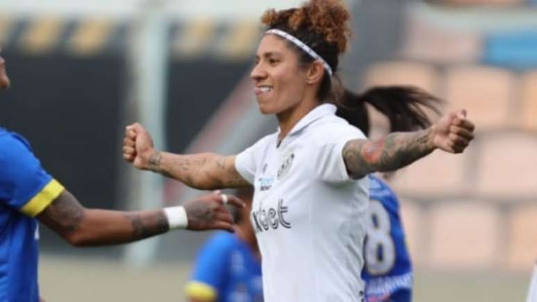 Cristiane hoje joga no Santos (Foto: Pedro Ernesto Guerra Azevedo/Santos FC)