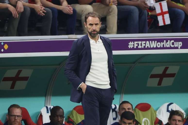 Gareth Southgate terminou o jogo contra os EUA com duas substituições a fazer (Foto: EFE/EPA/Ali Haider)