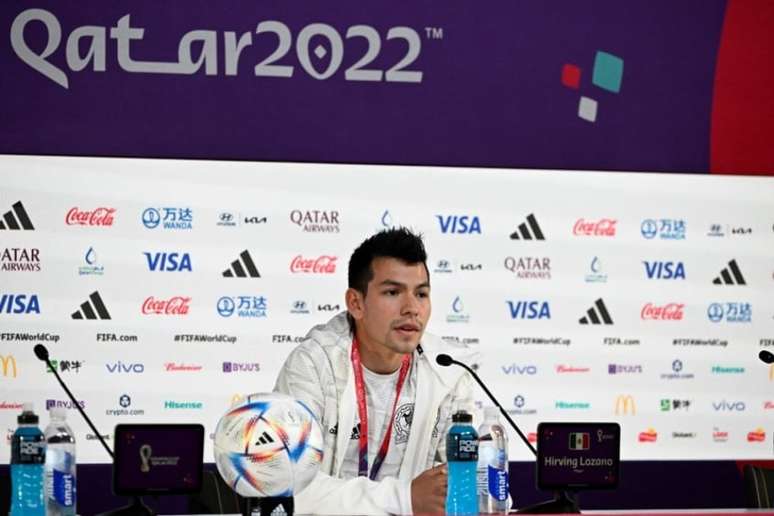 Hirving Lozano está animado para duelo entre México e Argentina neste sábado (Alfredo ESTRELLA / AFP)