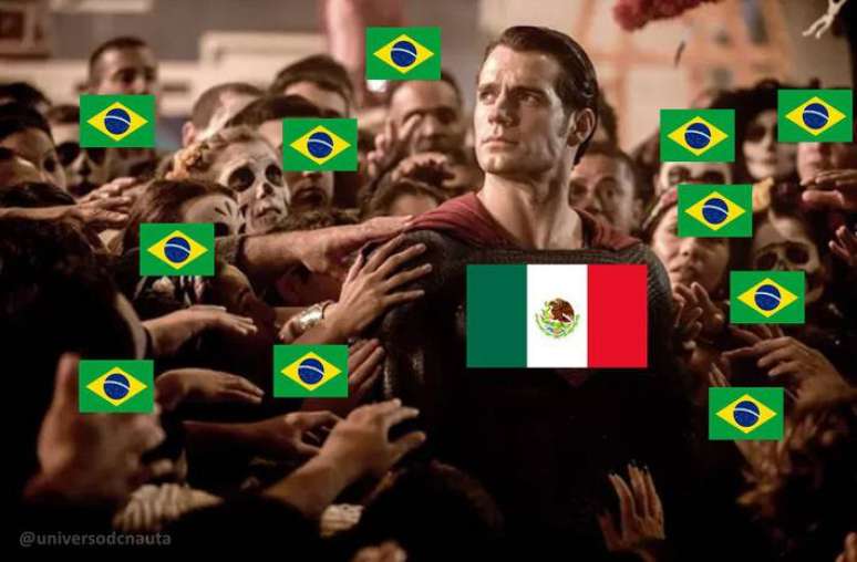 Brasileiros torceram pelo M&eacute;xico durante a partida