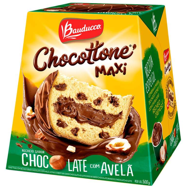 Chocottone Bauducco Maxi Chocolate com Avelã 500g