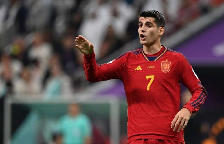 Álvaro Morata veio do banco de reservas para marcar pela seleção espanhola (Georgi Licovski/EFE/EPA)