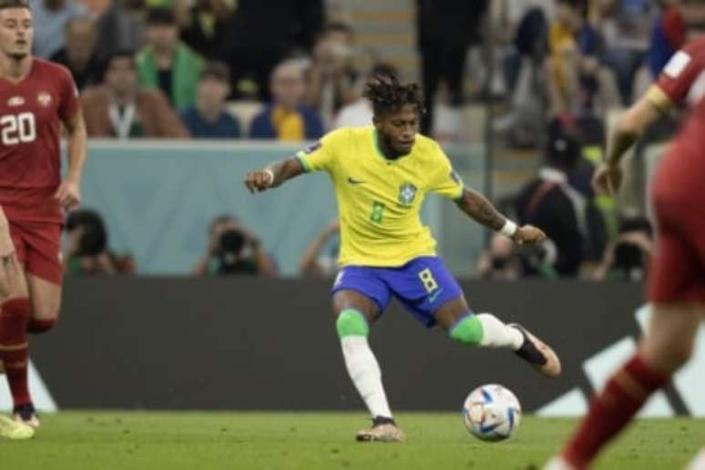 Fred entrou no segundo tempo contra a Sérvia (Foto: Lucas Figueiredo / CBF)