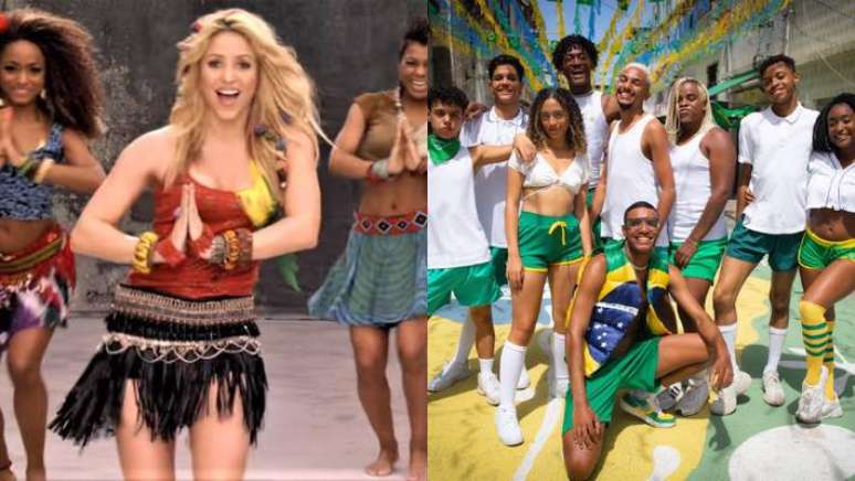 Shakira em 'Waka Waka' e jovens da Maré na recriação do hit