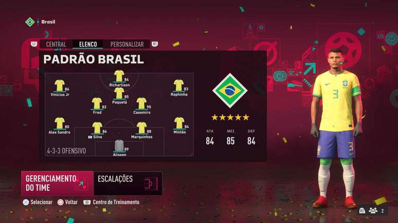 Na simulação do Game On, Brasil perdeu para a Suíça por 3x1