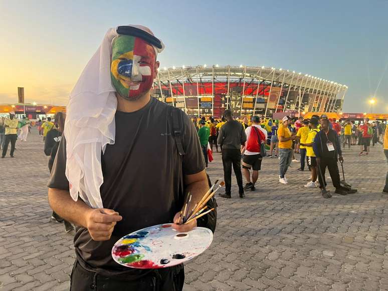 Emanuel Garcia trouxe sua arte para a Copa do Catar
