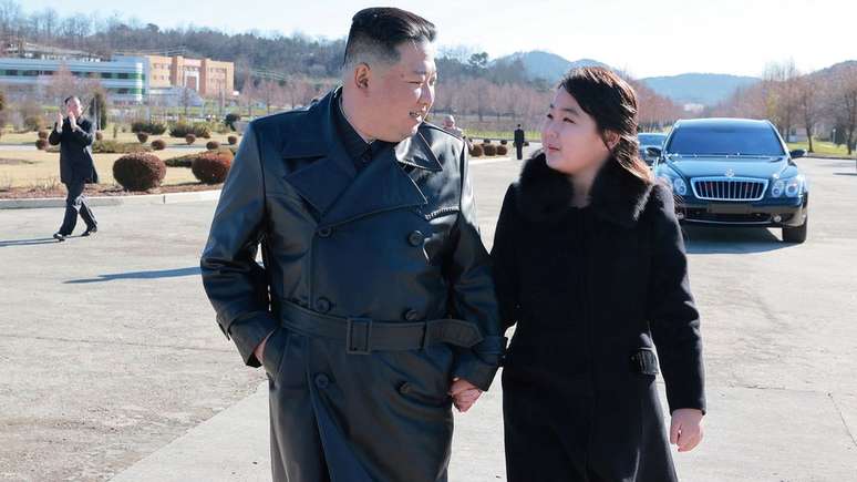 Kim Jong-un e sua filha