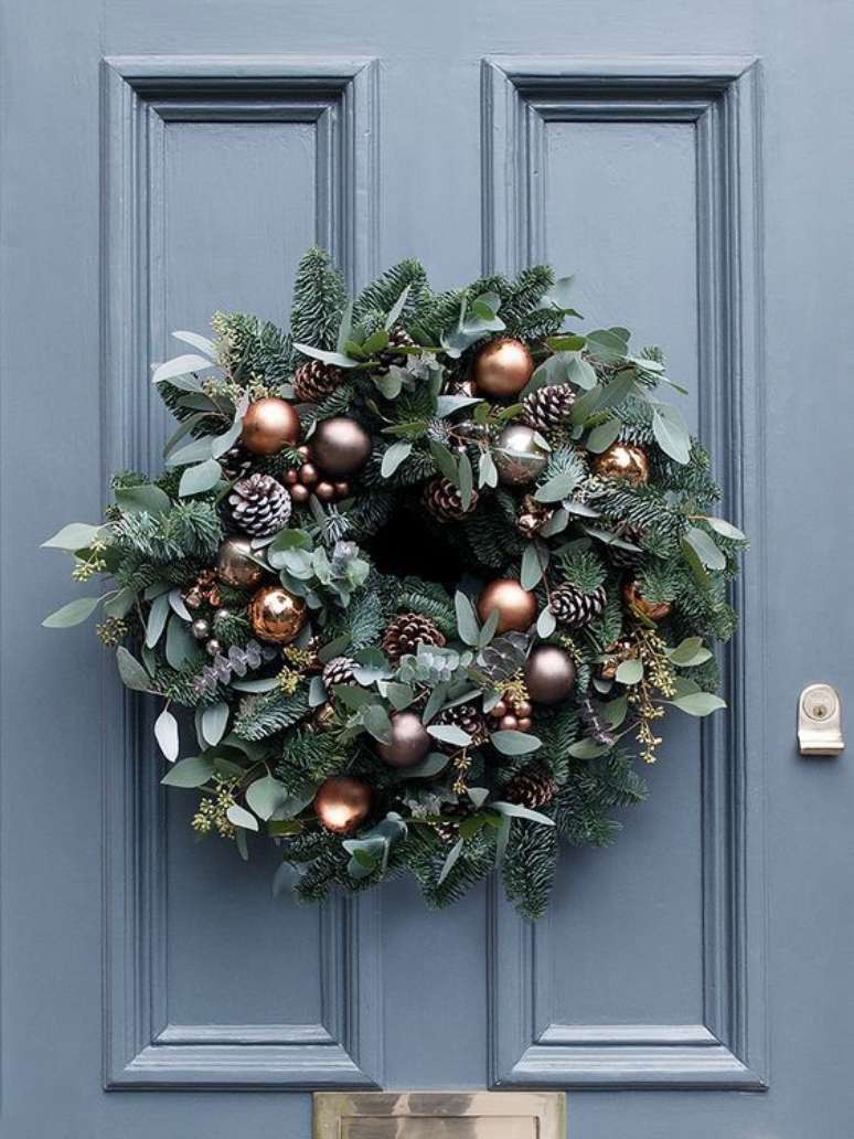 Guirlanda de Porta: +50 Ideias Para Deixar Sua Casa no Clima de Natal Guirlanda de Porta: +50 Ideias Para Deixar Sua Casa no Clima de Natal