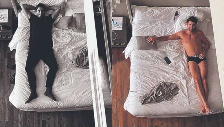 Reynaldo Gianecchini e Mister Brasil no mesmo quarto de hotel